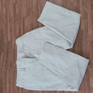 Loft Gray Pin Stripe Slacks